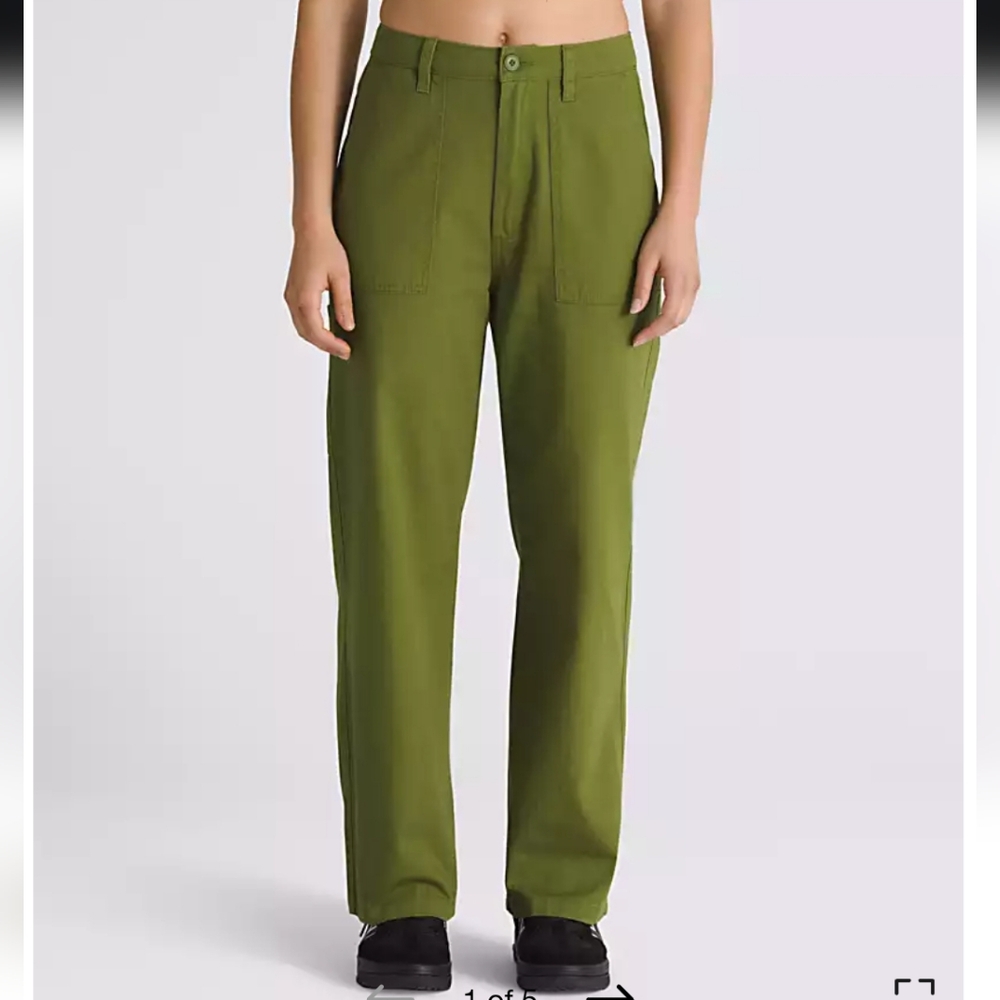 Vans Union Relaxed Carpenter Pants in Pesto size 28 NWT